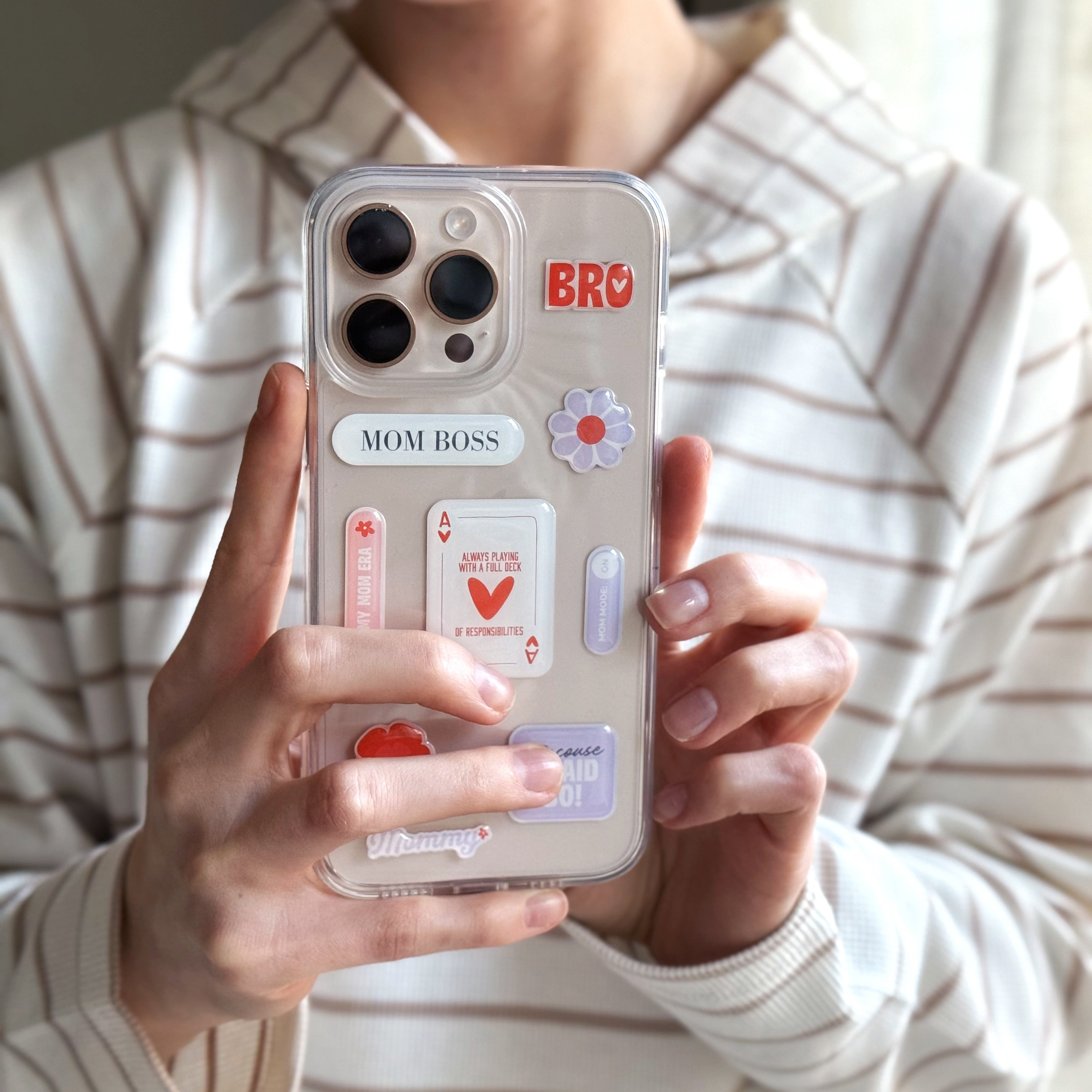 Mom Edition Epoxy Sticker Set – Funny & Empowering Gift for Moms