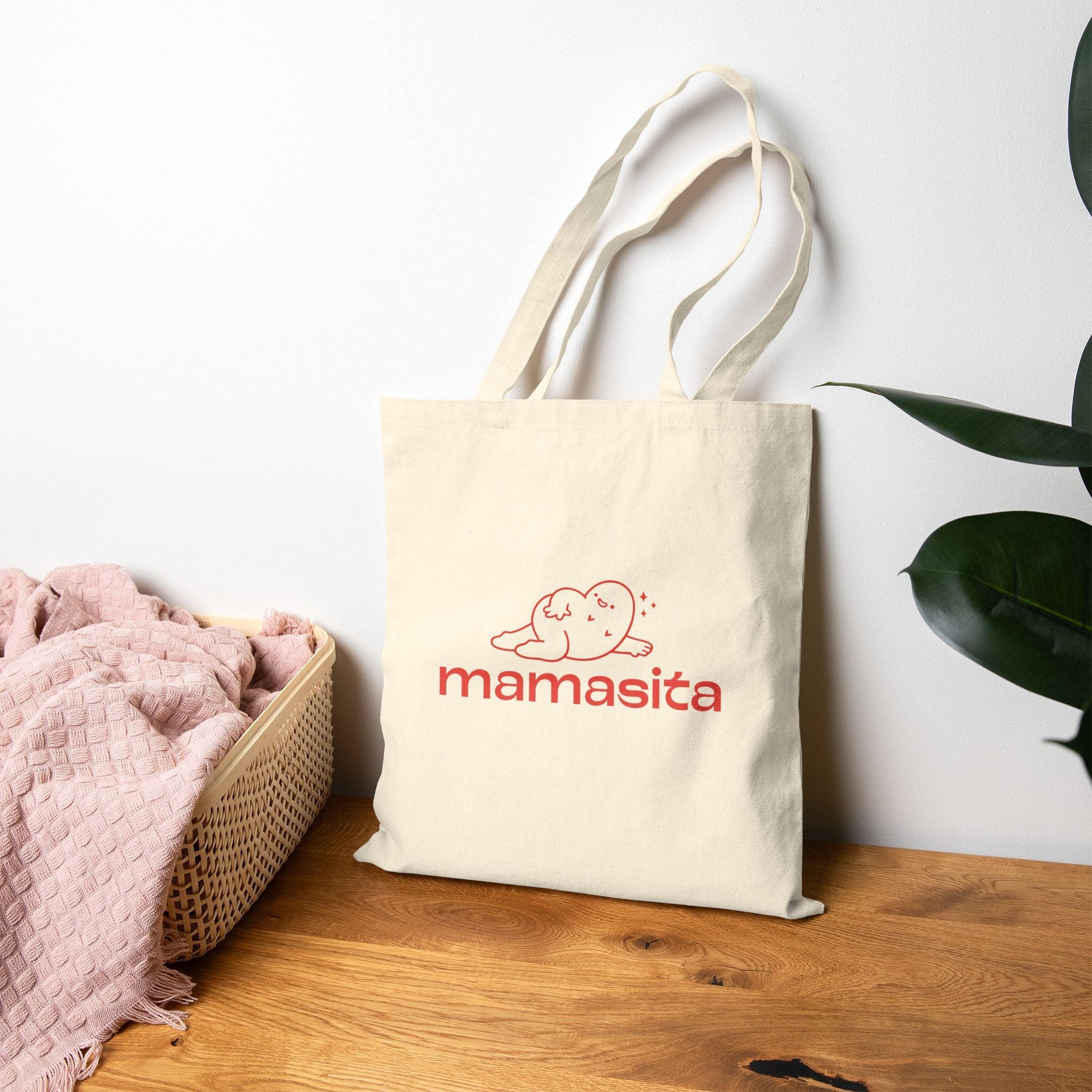 Mamasita Canvas Tote Bag – Cute Mom Gift - MissiaVibes