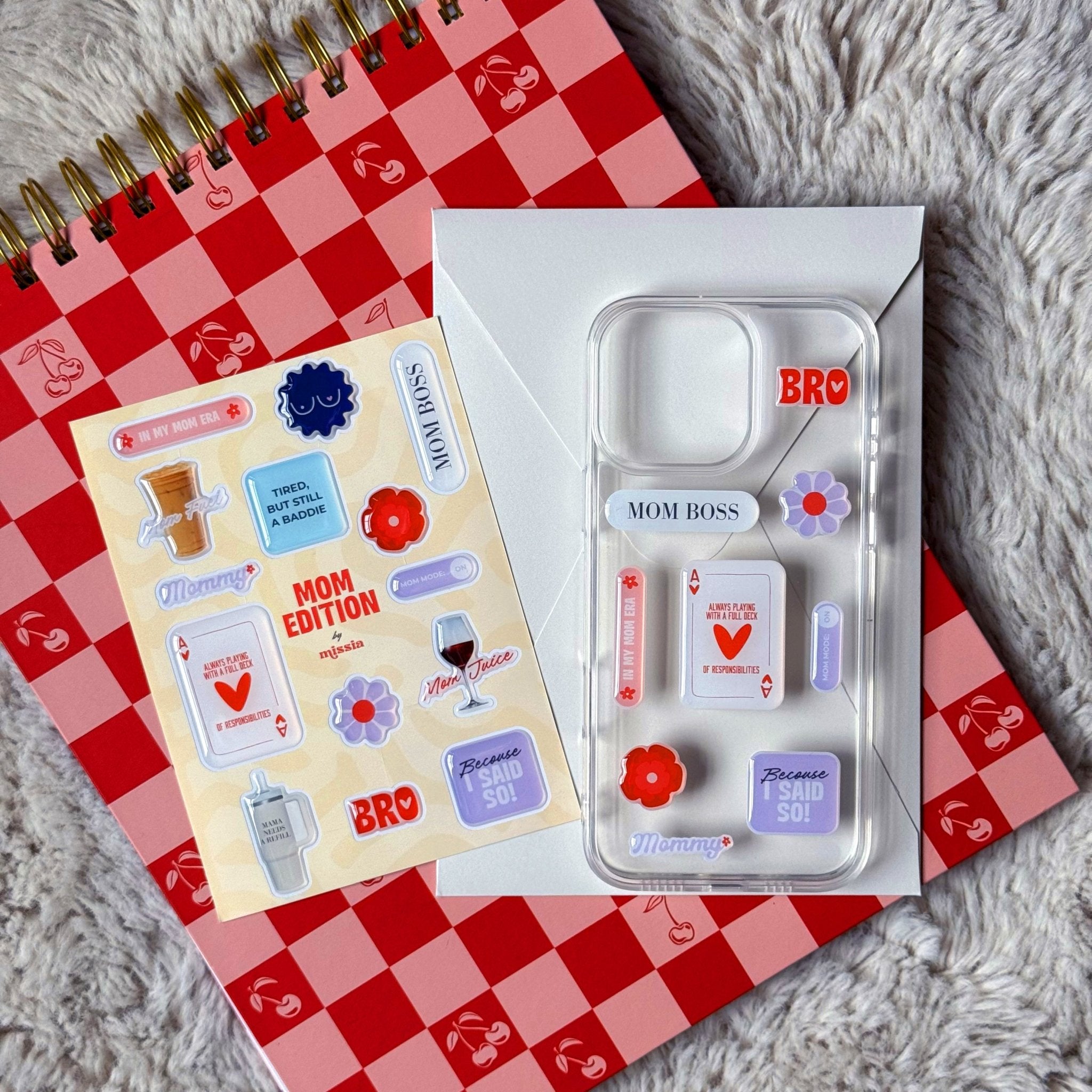 Mom Edition Epoxy Sticker Set – Funny & Empowering Gift for Moms - MissiaVibes