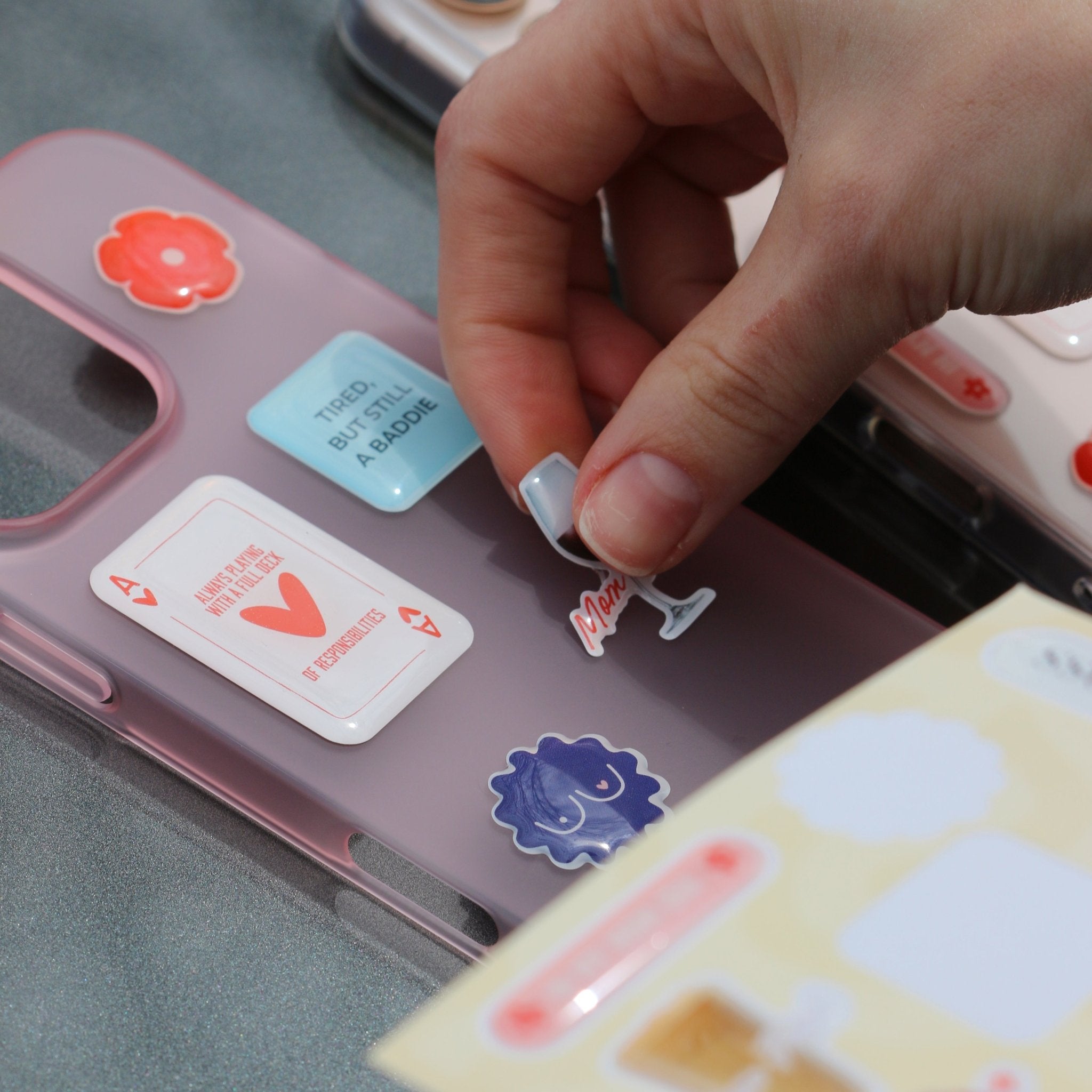 Mom Edition Epoxy Sticker Set – Funny & Empowering Gift for Moms - MissiaVibes