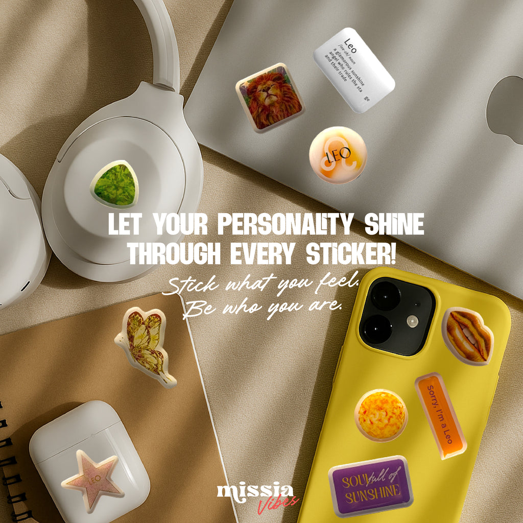 Leo Zodiac Epoxy 3D Sticker Set