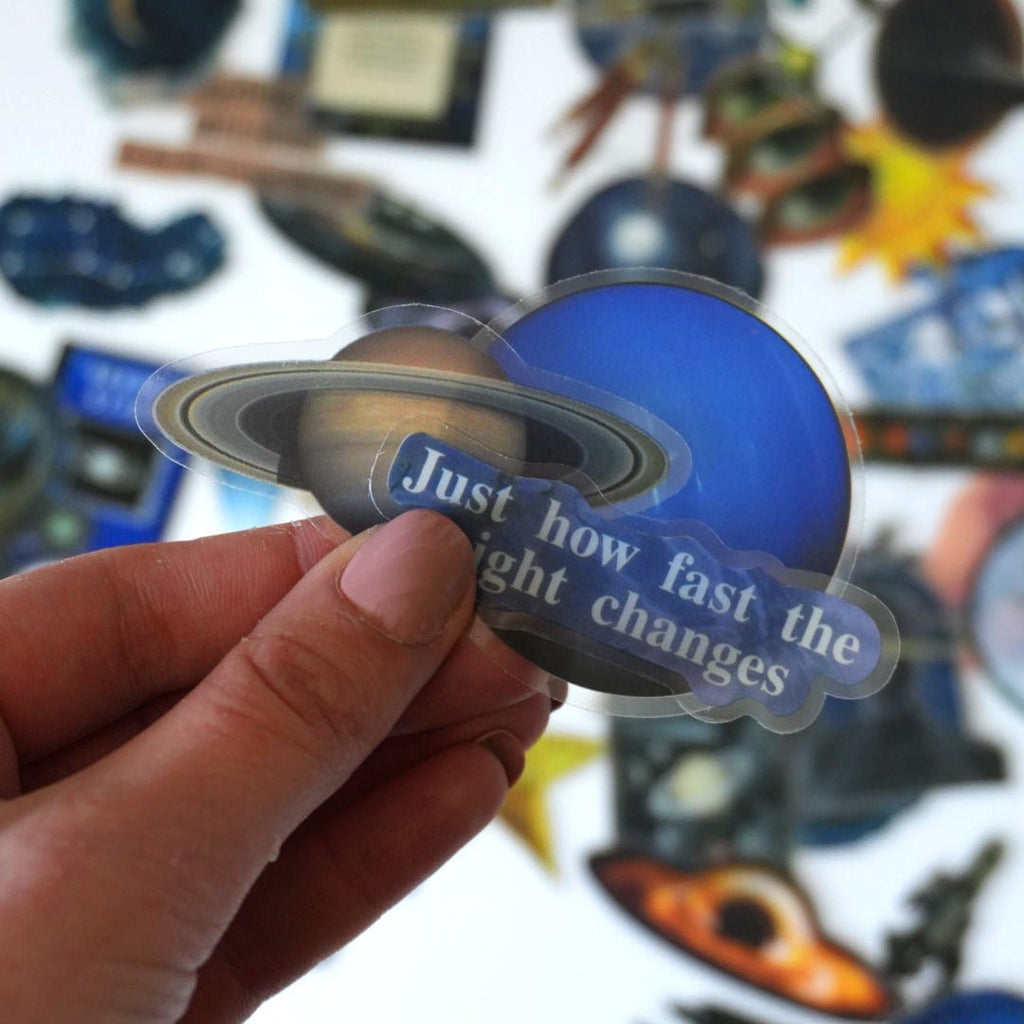 Space Aesthetic Sticker Pack – 50 ct | Planets, Galaxy & Cosmic Collage - MissiaVibes